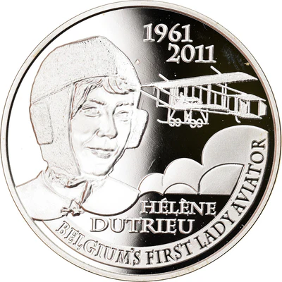 Helene-Dutrieu-50eme-anniversaire-du-deces - pièce de 5 €